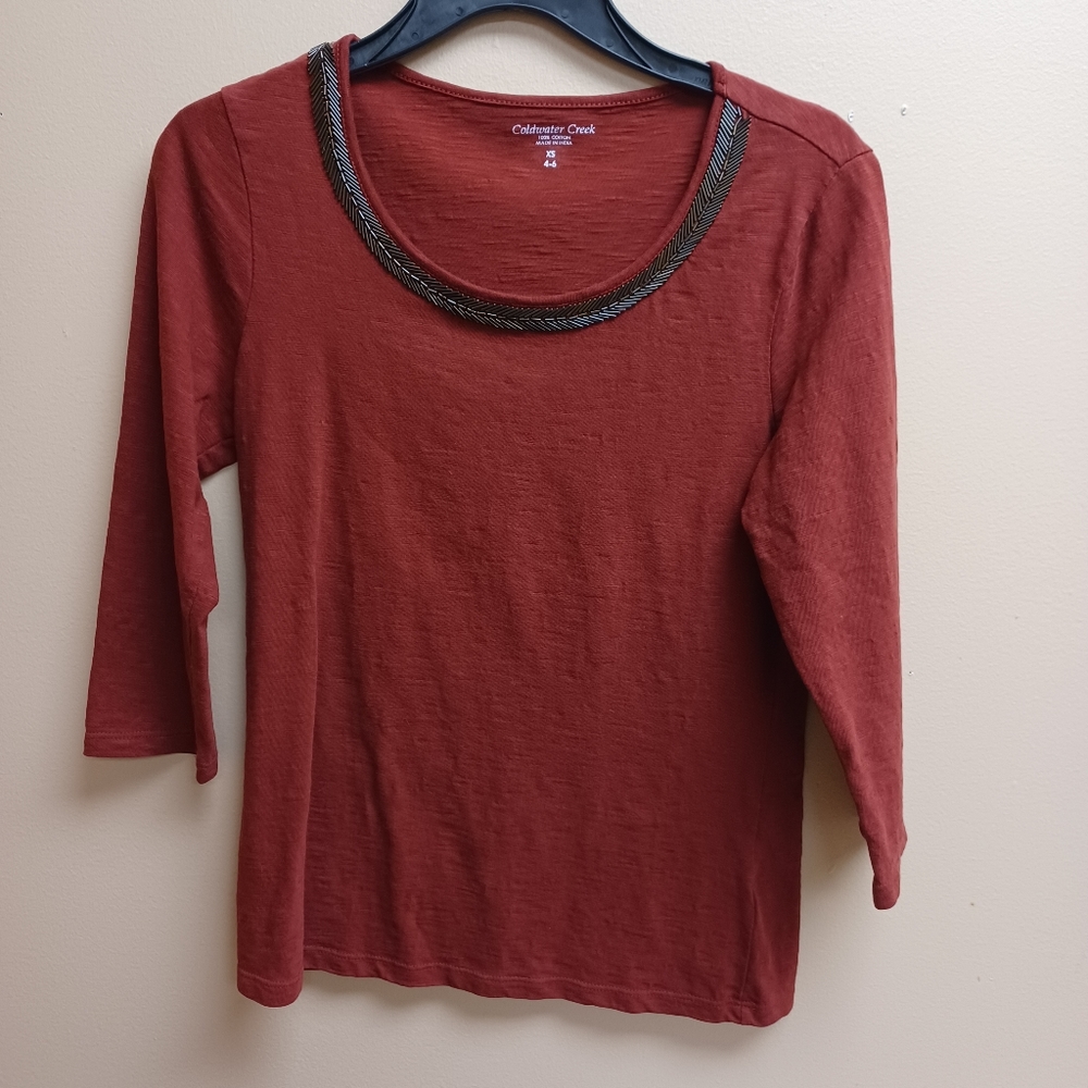 Coldwater Creek top Autumn color xs